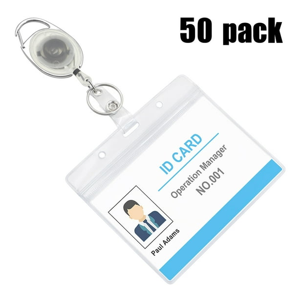 2pcs Varied Designs Retractable Badge Reel Swivel Clip Nurse ID Name Card Holder 